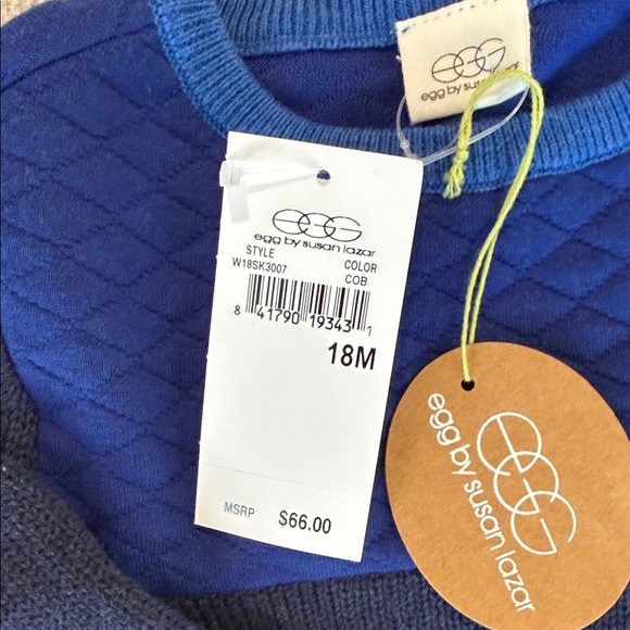 Classic Navy Crewneck Sweater - Picture 2 of 3